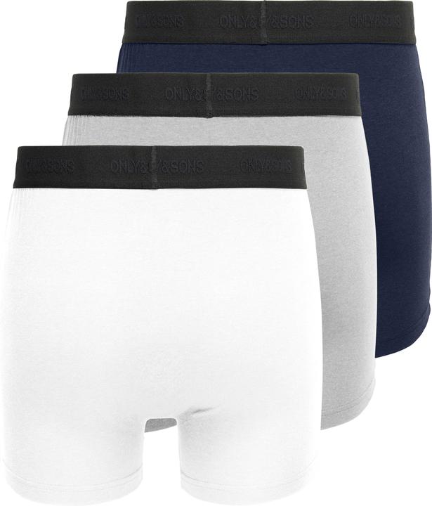 Image du produit Only & Sons Onsfitz Bamboo Boxer Logo 3-Pack Noos (M, Lot de 3)