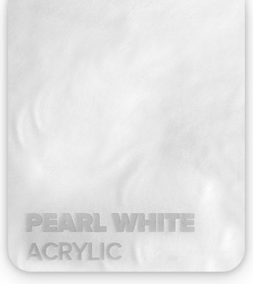 Actual product image flux Acrylic glass panel - Beamo - Pearl White (30 cm, 21 cm)