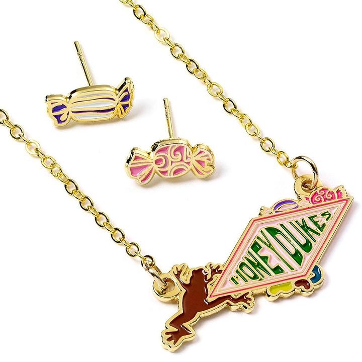 Ohrring und Halsketten Set Honeydukes Metall (100% Metall)