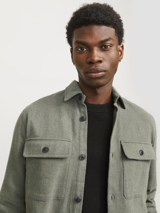 Actual product image Jack & Jones Jprraymond Melange Solid Ls Overshirt Sn (XXL)