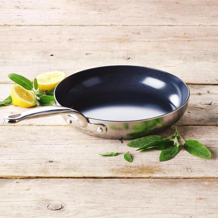 Actual product image Greenpan ESH Ind Bl 9011 INFP8 opn fry 30cm (28 cm, Frying pan, Stainless steel)