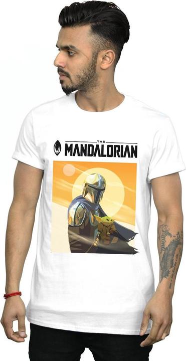 Immagine prodotto Star Wars The Mandalorian The Child Two Moons Maglietta Uomo (4XL)