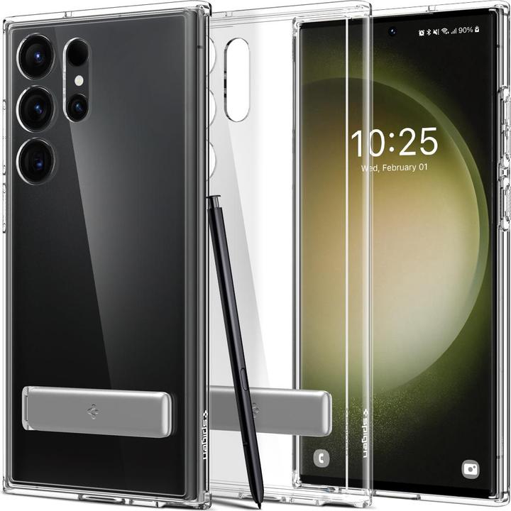 Produktbild Spigen Ultra Hybrid S Case für S918B Samsung Galaxy S23 Ultra - crystal clear (Samsung Galaxy S23 Ultra)