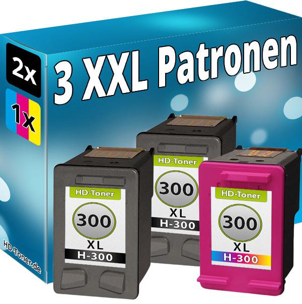Produktbild Druckfuxx 3x REFILL DRUCKER PATRONEN für HP 300 XL C4635 C4640 C4670 C4680 C4685