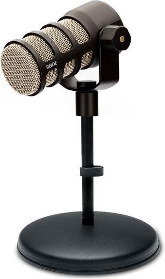 Produktbild RØDE Podmic Podcast-Mikrofon Schwarz mit MS032 Tisch-Stativ