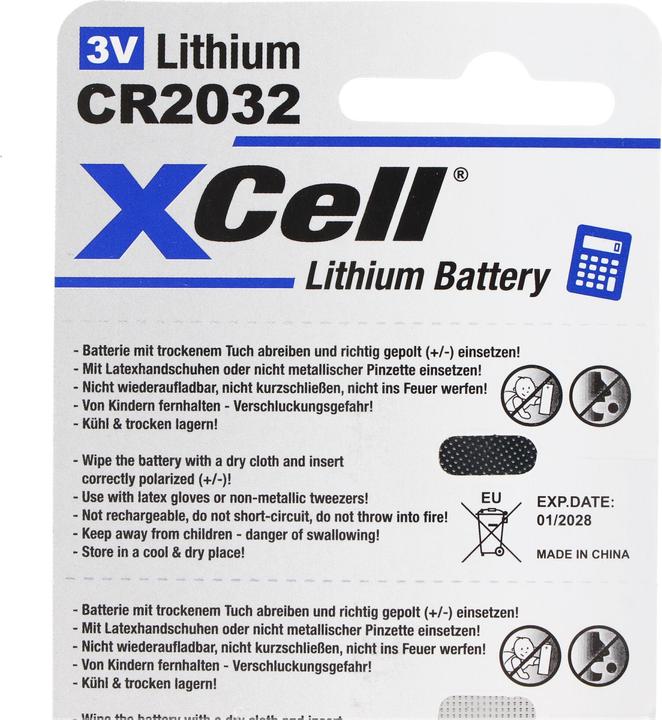 Produktbild AccuCell CR2032 (5 Stk., CR2032, 220 mAh)