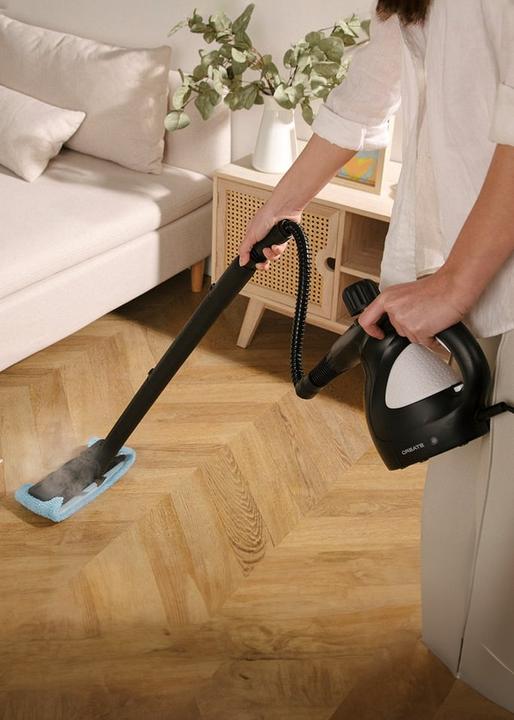 Actual product image Create STEAM CLEANER - Dampfreiniger 9tlg. Schwarz (1100 W)