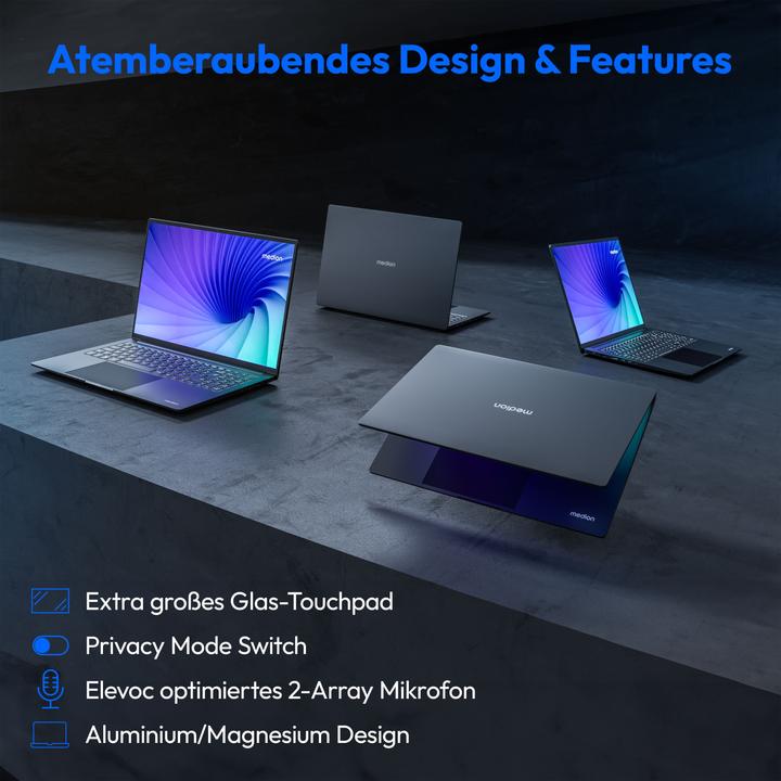Produktbild Medion S10 MD62612 i5-13420H 16GB/512GB SSD 16"QHD W11H (15.98", Intel Core i5-13420H, 16 GB, 512 GB)