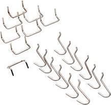 Actual product image Allit Hook set ""StorePlus Flex M 50.80cm (20""), chrome Perforated wall hook assortment in 2 versions