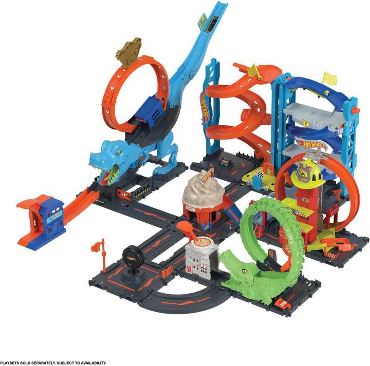 Actual product image Hot Wheels City Transforming Race Tower