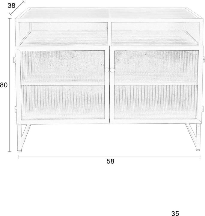 Actual product image Zuiver Cabinet Herbe Medium (58 x 38 x 80 cm)