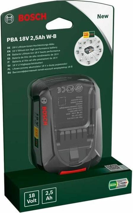 Produktbild Bosch Home & Garden Akkupack PBA 18V (1x2,5Ah) (18 V)