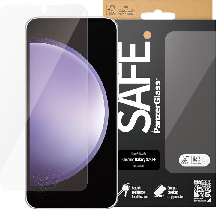 Image du produit PanzerGlass SAFE. Protecteur d'écran Ultra-Wide Fit (1 pièce(s), Samsung Galaxy S23 FE)