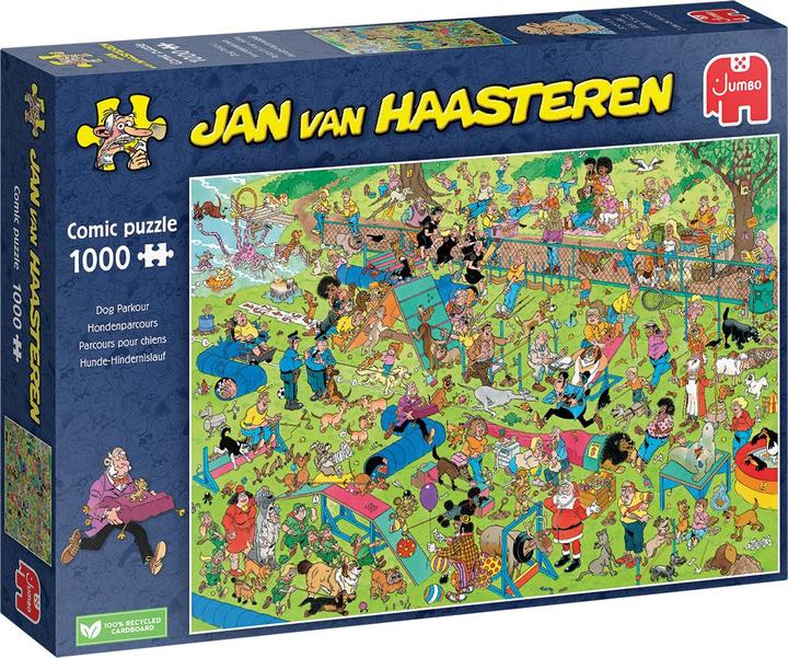 Productafbeelding Jumbo Jan Van Haasteren hondenspoor puzzel 1000 stukjes (1000 onderdelen)