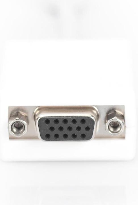 Immagine prodotto Digitus Cavo adattatore DisplayPort, mini DP - HD15 St/Bu DP, CE, bianco (Mini DP, 15 cm)