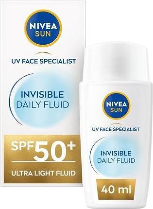 Actual product image NIVEA Skin cream Specialist Invisible Daily Fluid SPF 50+ 40 ml (Sun cream face, SPF 50+, 40 ml)