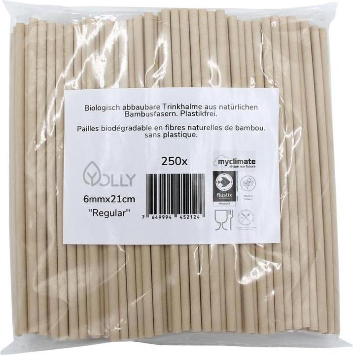 Bamboo fibre straw (250 x)