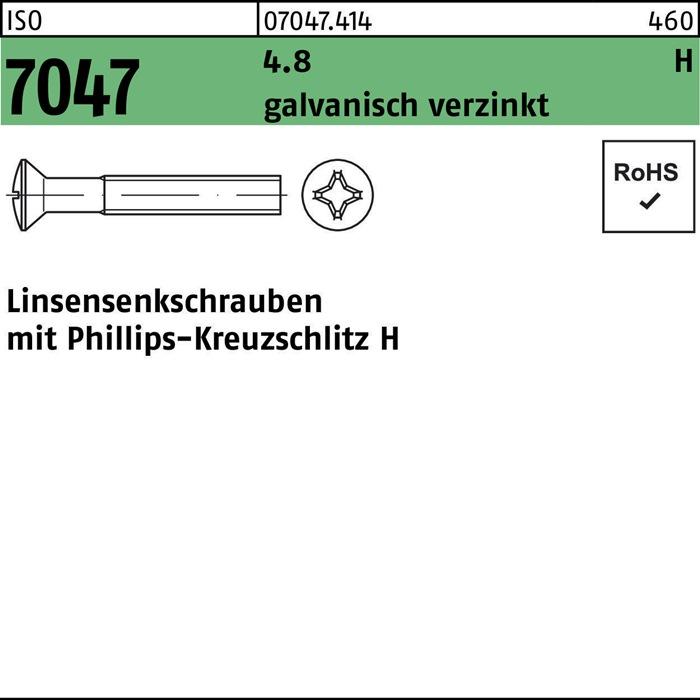Image du produit Vis ISO 7047 m.Kreuzschlitz-PH (200 Vis par pièce)