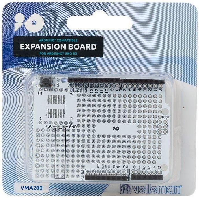 Produktbild Velleman Arduino® Uno R3 Kompatible Steckkarte (Erweiterung)