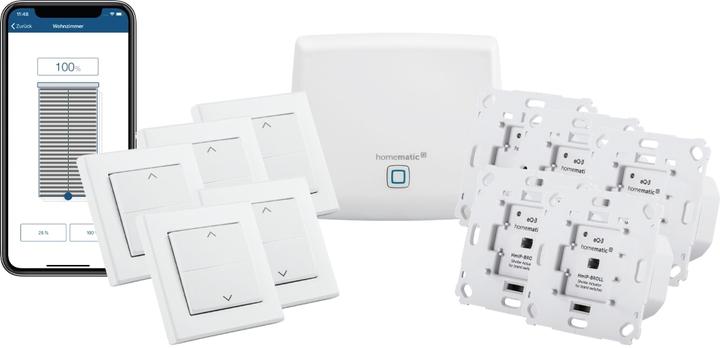 Produktbild Homematic IP Starterset Beschattung für 5 Rollläden & Markisen