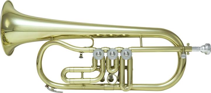 Actual product image Dimavery FH-310D Bb flugelhorn rotary valve (Flugelhorn, Rotary valve, B flat major)