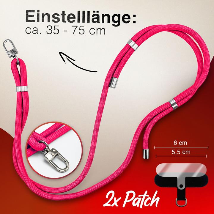 Actual product image Nalia HoldMe Lanyard Handykette – Universal Trageband für Smartphones - Verstellbar, Soft & Elastisch