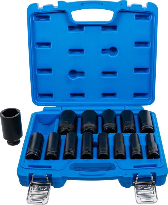 Actual product image BGS Impact Socket Set, Hexagon | 12.5 mm (1/2") Drive | 10 - 32 mm | 14 pcs. (1/2")