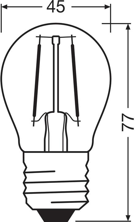Produktbild Osram Led Retrofit Classic P (E27, 40 W, 470 lm, 1 x, E)