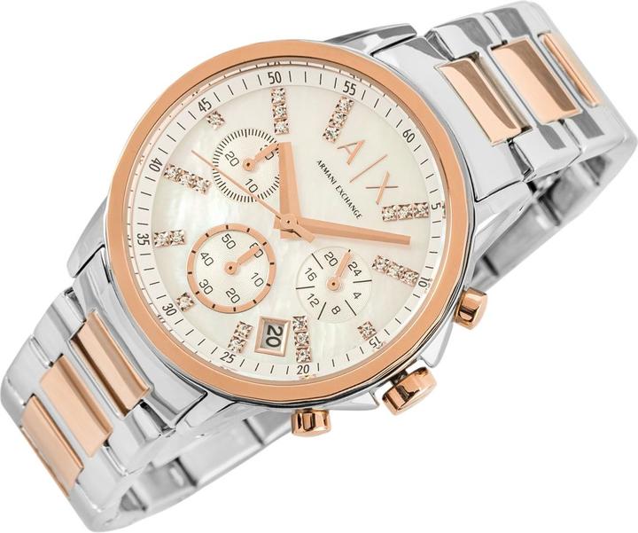 Actual product image Armani Exchange Lady Banks (Analogue wristwatch, Chronograph, 36 mm)