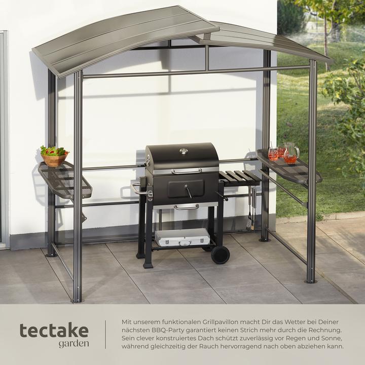 Actual product image tectake Barbecue Pavilion Asado | 240x150x234cm (240 cm, 150 cm)