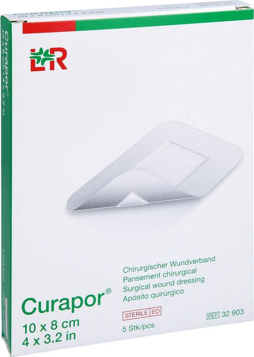 Immagine prodotto Curapor Medicazione chirurgica della ferita 10x8cm sterile (5 x)