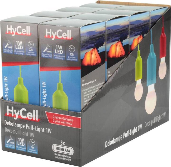 Produktbild Star Trading HyCell Pull-Light GRÜN, inkl. 3 x AAA Batterien (VPE 8 1 D