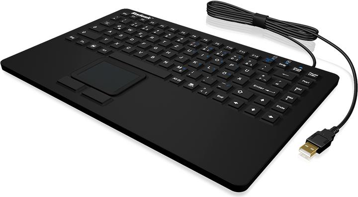 Image du produit KeySonic KSK-5230 IN Clavier en silicone avec pavé tactile clavier industriel étanche antimicrobien (US, Filaire)
