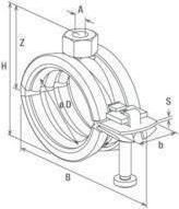 Actual product image Fischer Articulated pipe clamp
