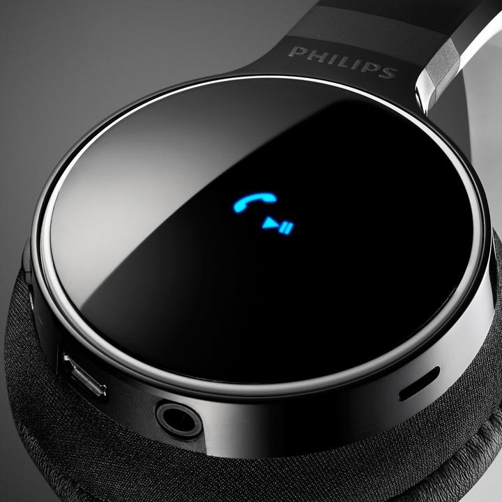 Image du produit Philips SHB9150, Casque stéréo Bluetooth, NFC, noir (Sans fil)