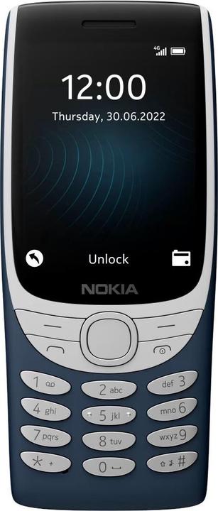 Produktbild Nokia 8210 (Blue) DS 2.8“ TFT LCD 240x320/128MB/48MB RAM/microSDHC/WiFi,BT,4G (2.80", 0.30 Mpx, 4G)