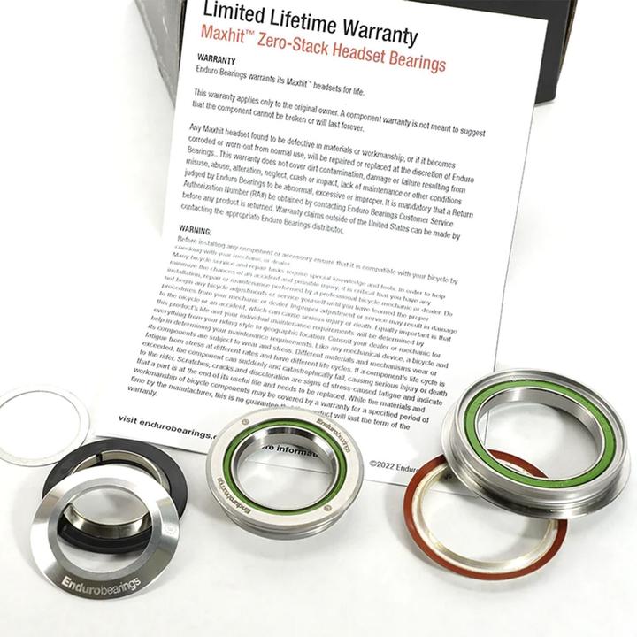 Produktbild Enduro Bearings MaxHit Angular Contact Stainless Steel Steuersatz, 1 1/8"-1.5", ZS44/28.6 | ZS56/40