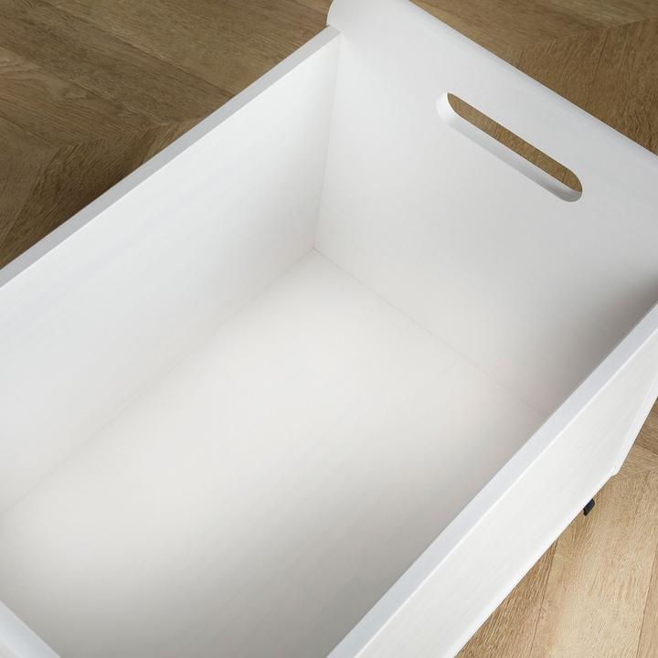 Image du produit IDIMEX Coffre à jouets BENJAMIN en bois massif - Blanc