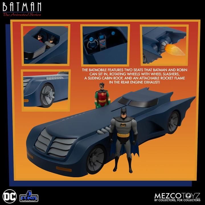 Image du produit Mezco Toys DC Comics véhicule Batman: The Animated - The Batmobile