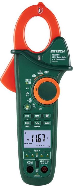 Produktbild Extech EX623A Stromzange digital IR-Thermometer CAT III 600V Anzeige (Counts): 6000 (CAT III 600V)
