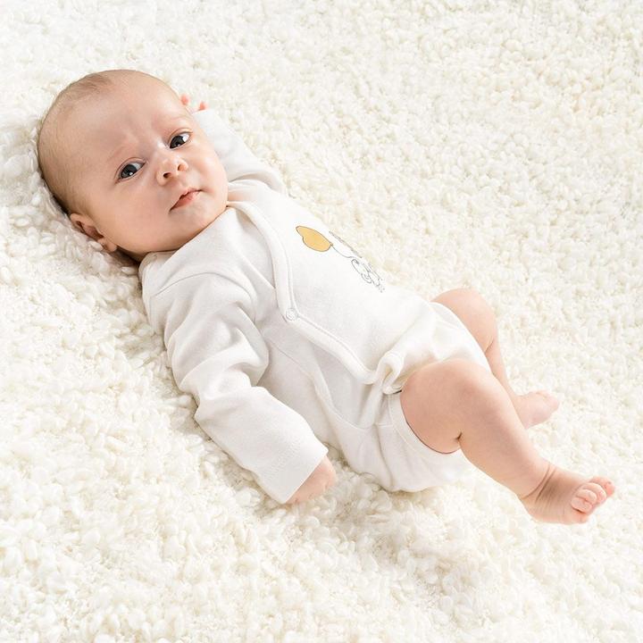 Produktbild Jacky Baby Wickelbody Langarm 2er Pack - Lovely Bear Offwhite Baby-Bodys & Wickelbodys (62, 68)