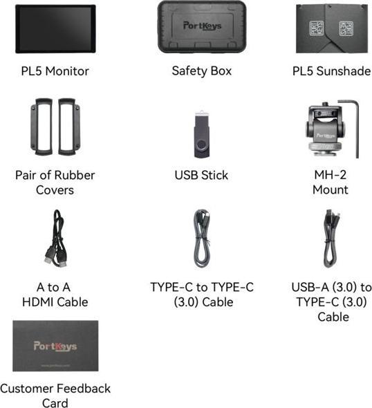 Image du produit Portkeys PL5 5.4 Zoll Live Stream Monitor (5.40")