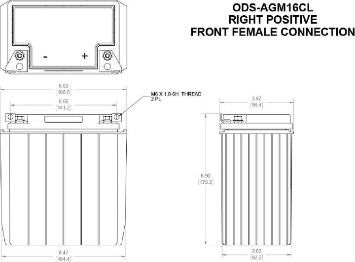 Produktbild Odyssey AGM Batterie (12 V, 18 Ah, 200 A)