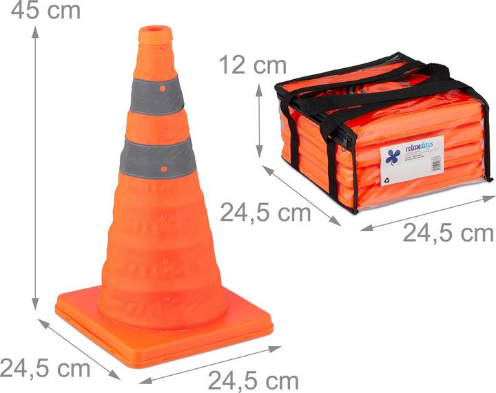 Actual product image Relaxdays 4x pylons