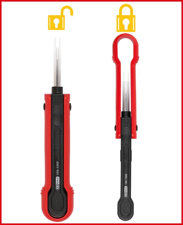 Actual product image KS Tools Unlocking Tool for blade terminal/blade terminal sleeve 2,8 mm (AMP Tyco JT, AMP Tyco ST, Deutsch...