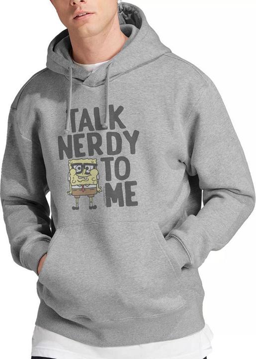 Immagine prodotto Spongebob Squarepants Talk Nerdy To Me Felpa con Cappuccio Uomo (M)