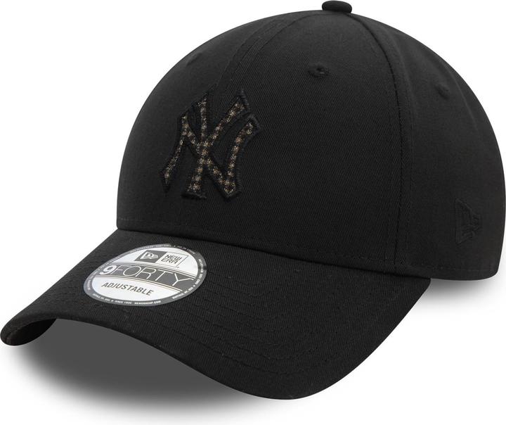 New Era 9Forty Cap - CHECK INFILL New York Yankees schwarz