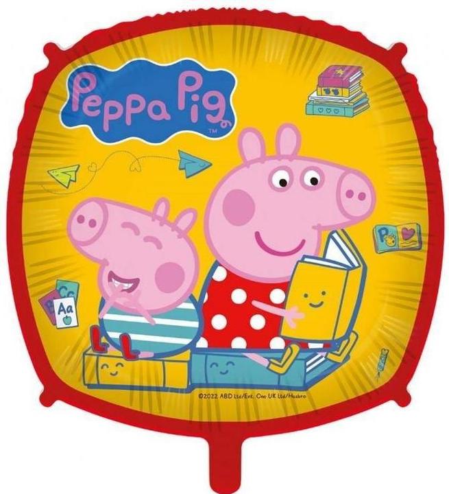 GoDan Folienballon Peppa Pig Quadrat 46 cm ohne Füllung (1 x)