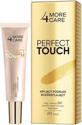 Actual product image More4Care MORE4CARE Perfect Touch kryjący podkład rozświetlający 103 Beige 30ml (103 Beige)