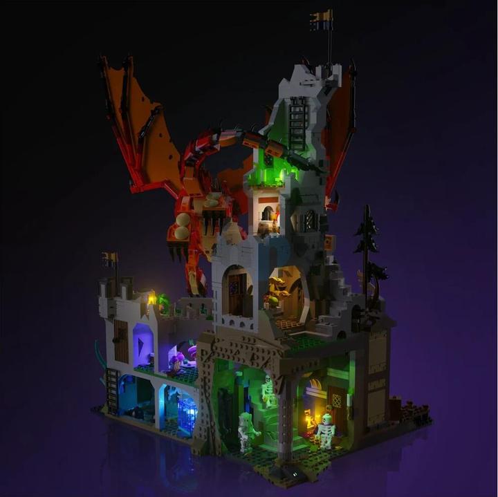 Light my bricks LMB 2.0 LED Light Set for LEGO 21348 Dungeons & Dragons: The Saga of the Red Dragon